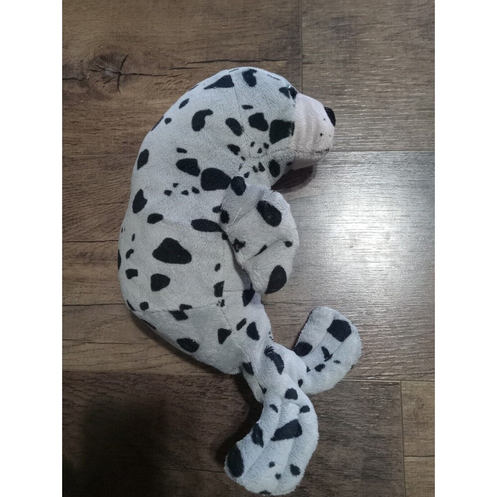 The Petting Zoo Grey Seal Black Spots Blue Eyes Plush Toy 2015